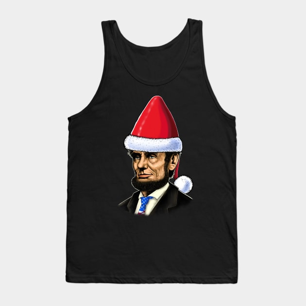 Abraham Lincoln merry Christmas Tank Top by Artardishop